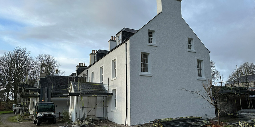 Kilcheran House – Ongoing Fabric Repair Works December 2024